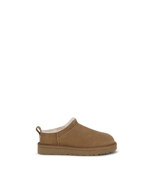 Ugg Brown Suede Leather Mules