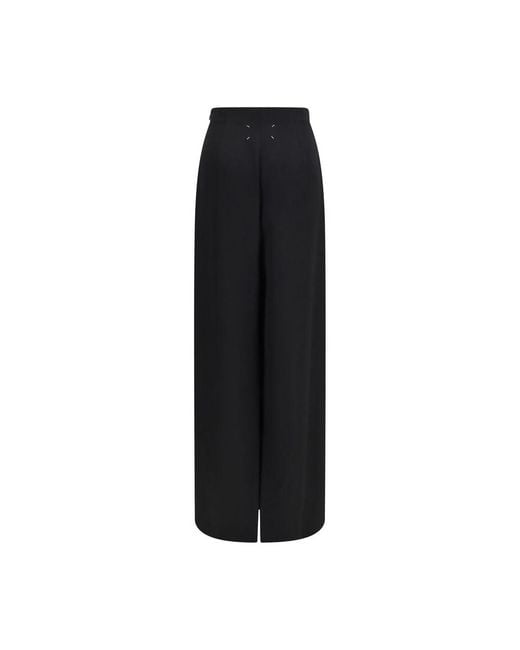 Maison Margiela Black Wool Oves Aries Long Skirt