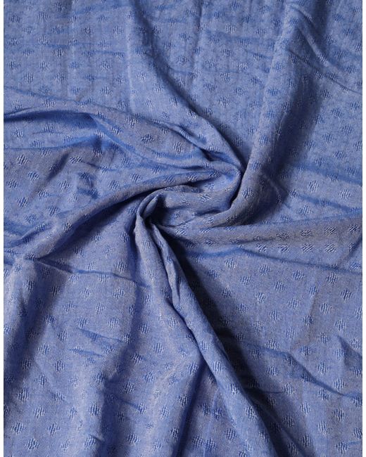 Dolce & Gabbana Blue Lace Stole Cotton Neck Wrap Shawl Scarf for men