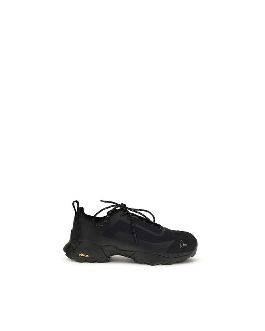 Roa Black Polyester Athletic Sneakers for men