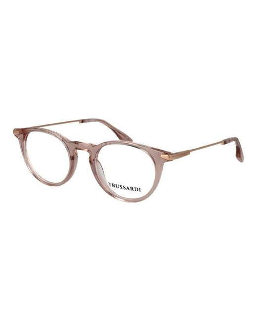 Trussardi Metallic Pink Acetate Glasses (frames)