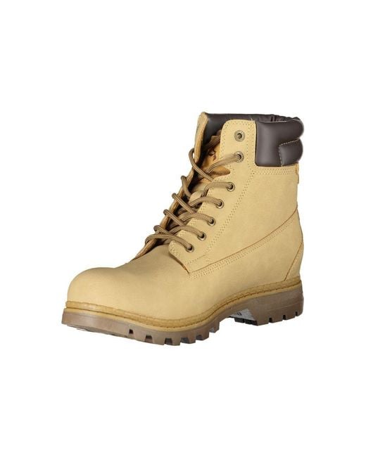 Carrera Natural Dapper Lace-Up Boots With Contrast Detailing for men