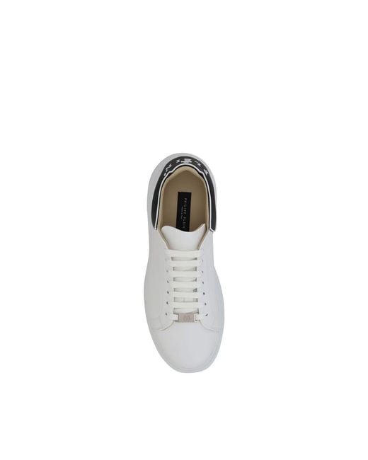 Philipp Plein White Leather Sneakers for men