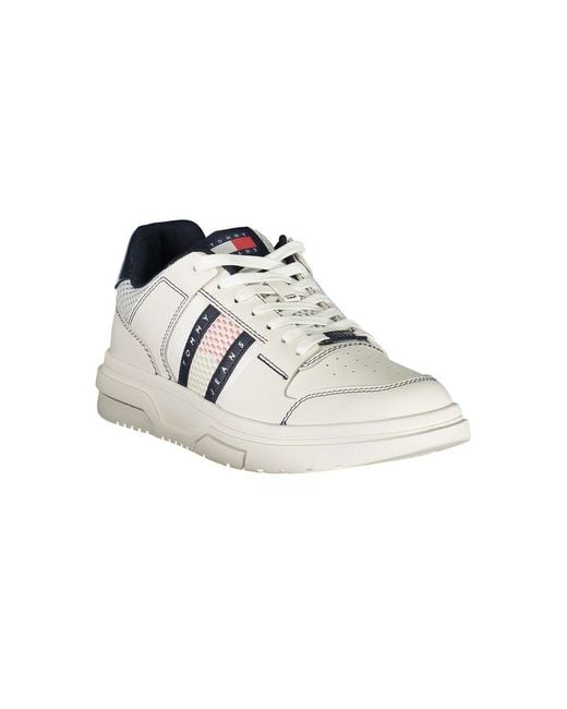 Tommy Hilfiger Blue Leather Sneaker for men