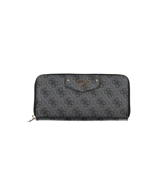 Guess Gray Chic Eco Wallet With Contrasting Details