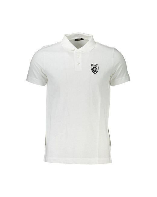Roberto Cavalli White Cotton Polo for men