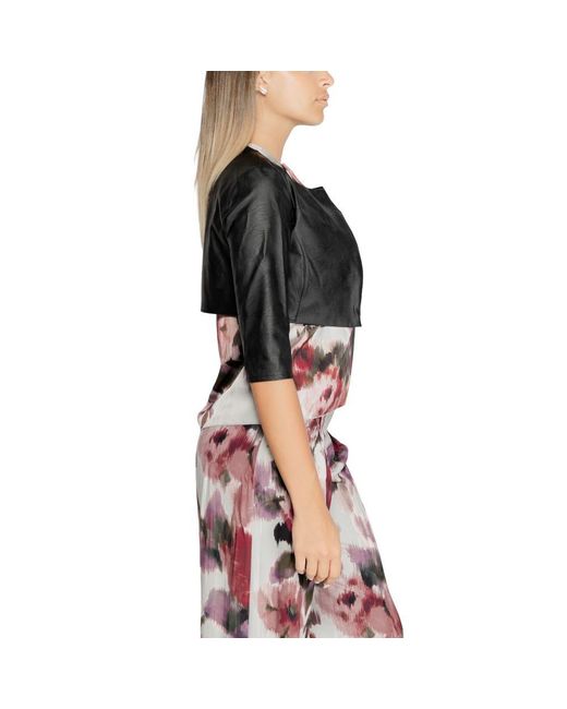 Rinascimento Black Polyethylene Cardigan