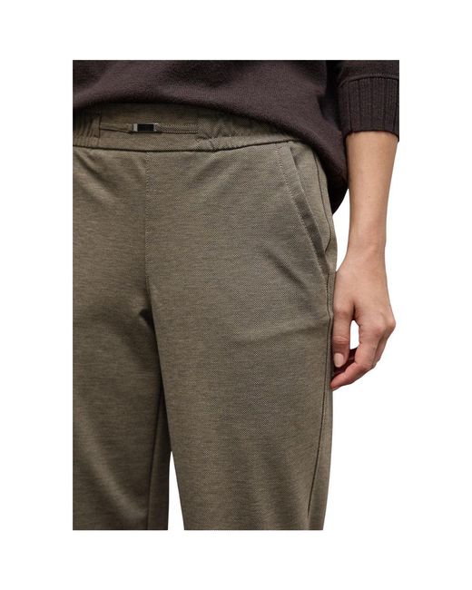 Street One Brown Polyester Casual Pants