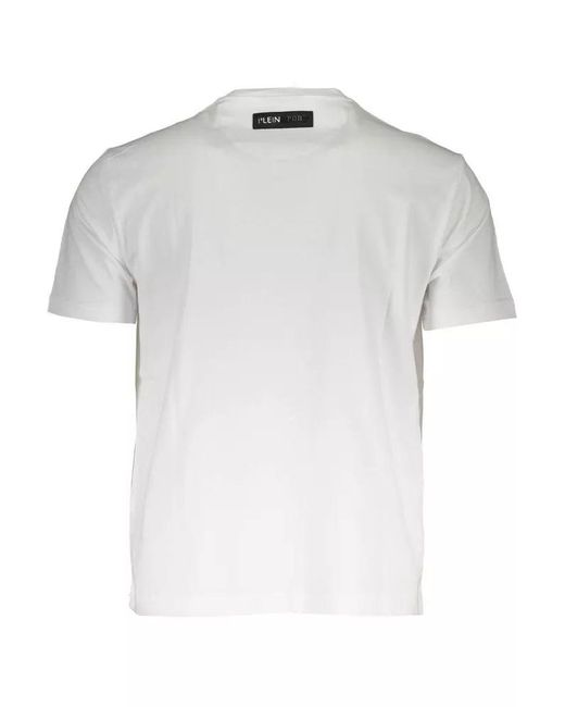 Philipp Plein White Cotton T-shirt for men
