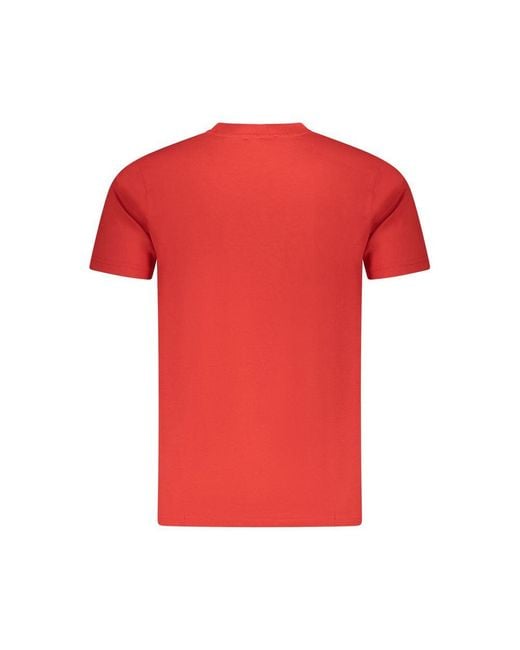 Roberto Cavalli Red Cotton T-Shirt for men