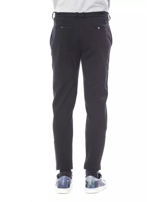 Verri Blue Viscose Men Pant for men