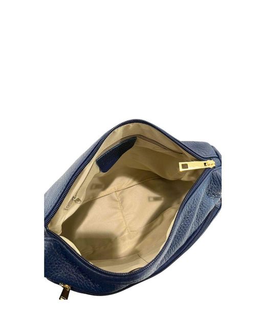 Baldinini Blue Leather Crossbody Bag