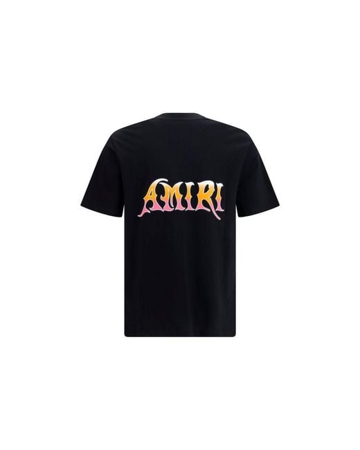 Amiri Black Cotton T for men