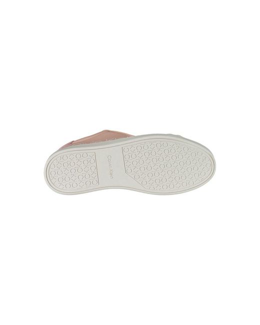Calvin Klein Pink Leather Sneaker