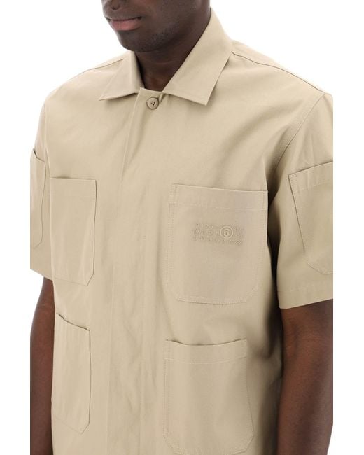 MM6 by Maison Martin Margiela Natural Cotton Bowling Shirt For for men
