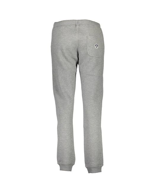North Sails Gray Grigio Cotton 's Track Pant