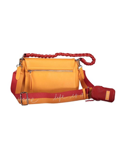 Desigual Orange Polyurethane Handbag