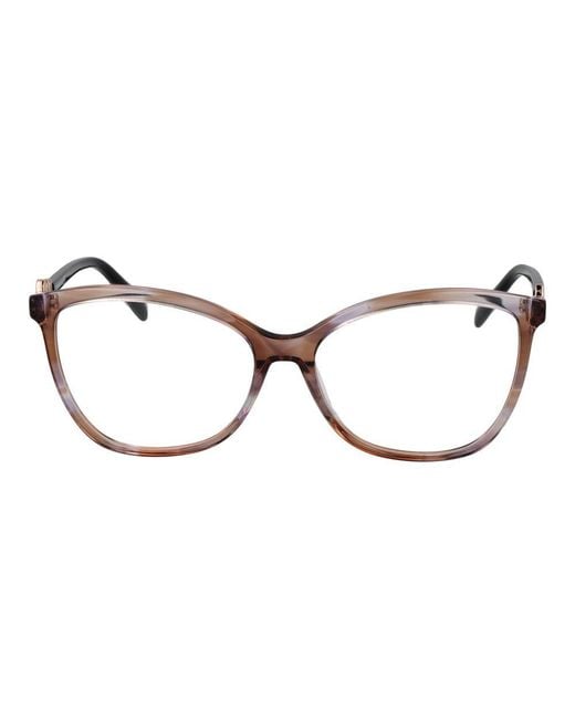 Emilio Pucci Multicolor Brown Plastic Glasses (frames)