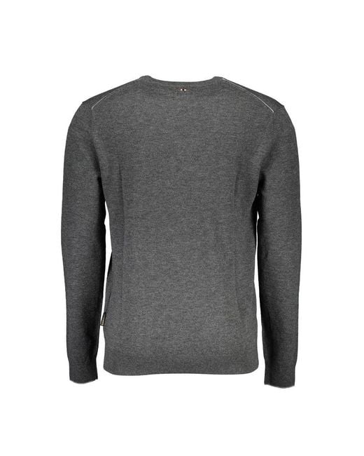 Napapijri Gray Wool Sweater for men