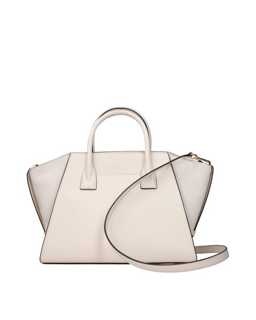 Michael Kors Natural Beige Leather Handbag