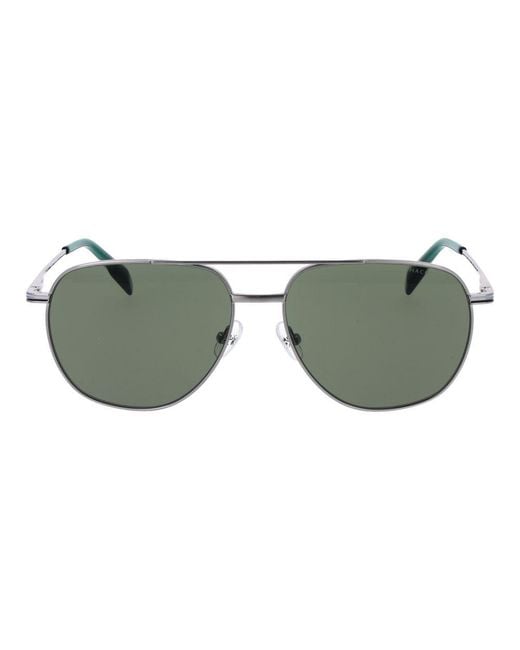 Hackett Green Silver Metal Sunglasses for men