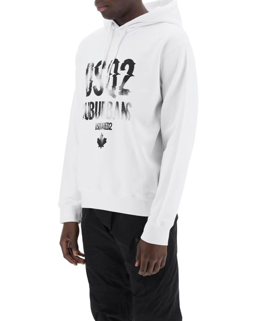 DSquared² White "Suburbans Cool Fit Sweatshirt for men