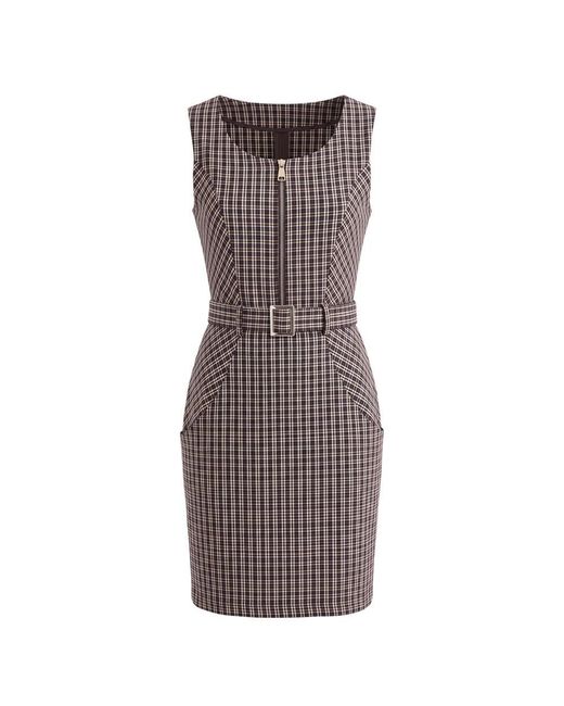 Trussardi Brown Black Cotton Dress