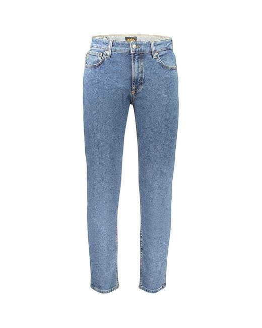 Boss Blue Cotton Men's Jean for men