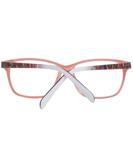 Emilio Pucci Pink Plastic Glasses (Frames)