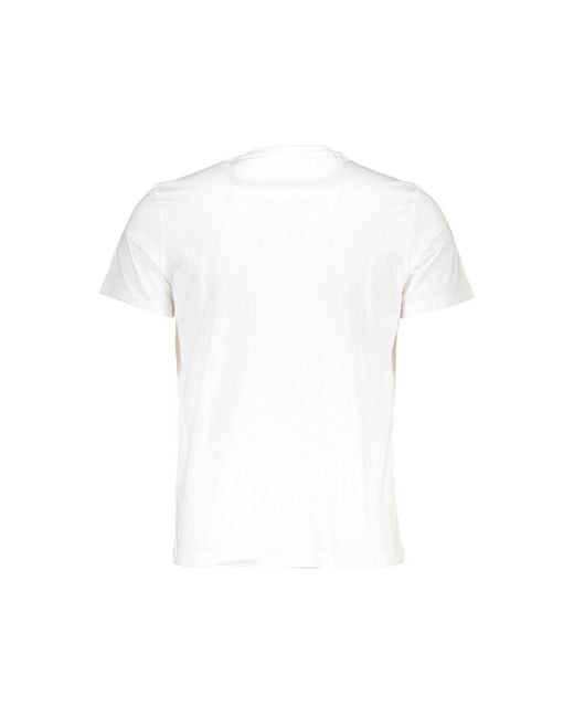 La Martina White Cotton T-Shirt for men