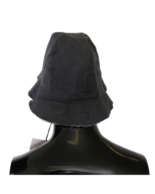 CoSTUME NATIONAL Black C'n'c Washed Wide Brim Outdoor Bucket Hat