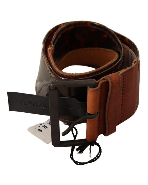 Ermanno Scervino Black Elevate Your Style With A Classic Leather Belt