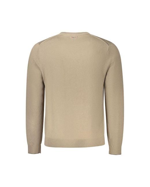 Napapijri Natural Wool Sweater for men