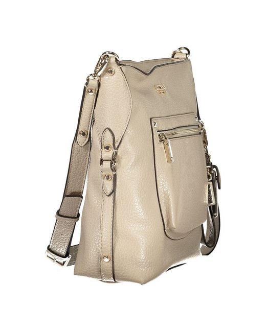 Guess Natural Beige Polyurethane 's Handbag
