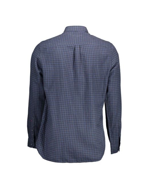 U.S. POLO ASSN. Blue Cotton Men Shirt for men