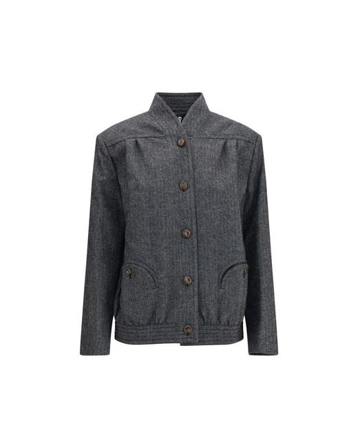 Blazé Milano Gray Wool Oves Aries Shell Jacket