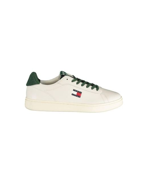 Tommy Hilfiger White Poliuretano Uomo Sneaker for men