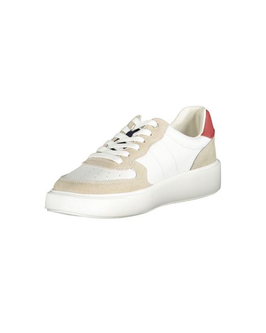 Blauer White Polyester Sneaker for men