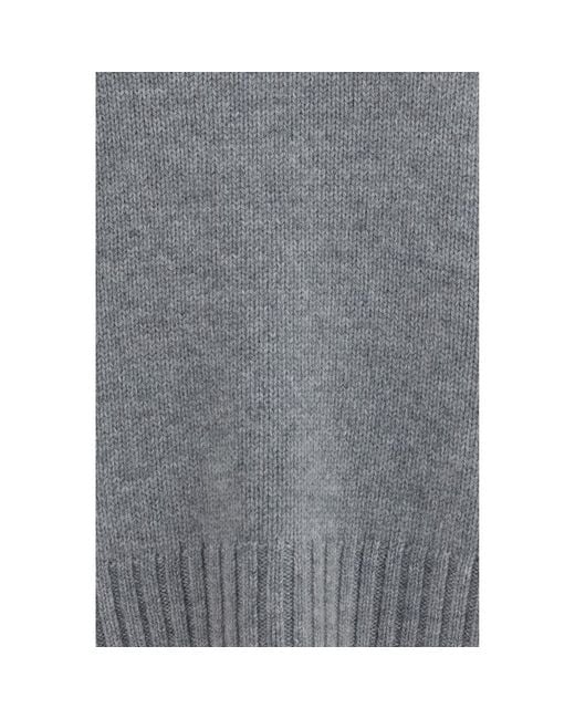 Allude Gray Cashmere Turtleneck