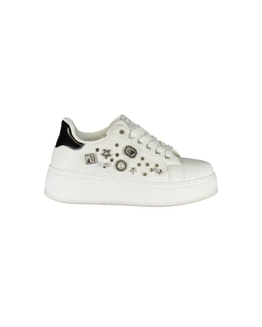Laura Biagiotti White Polyurethane Sneaker
