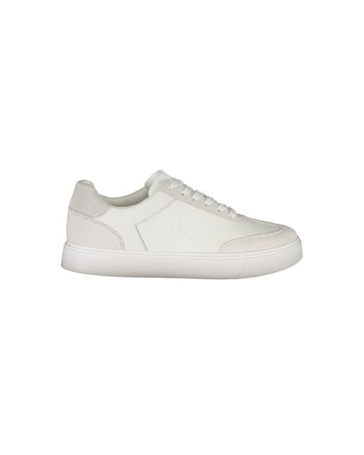 Calvin Klein White Leather Sneaker for men