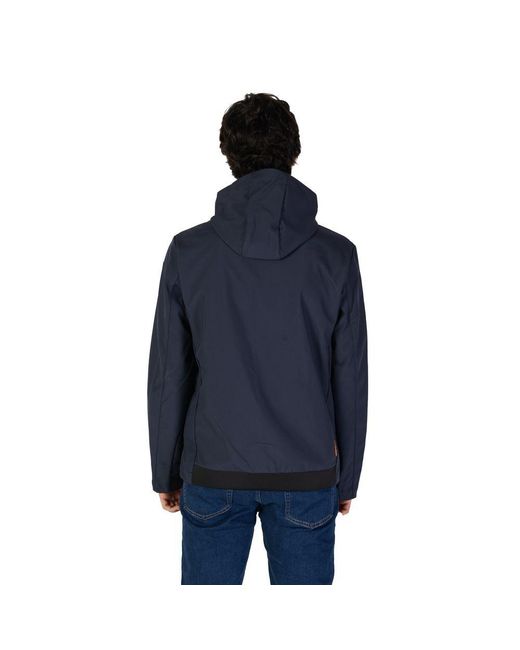 Suns Blue Polyester Shell Jacket for men