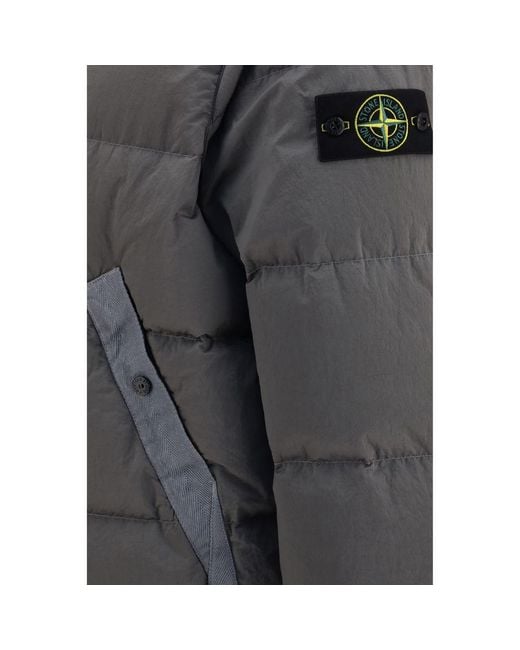 Stone Island Gray Bicolor Polyamide Full for men