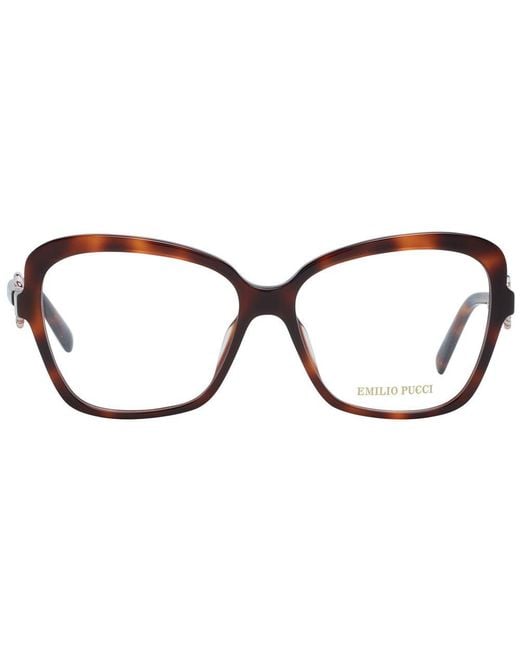Emilio Pucci Brown Optical Frames