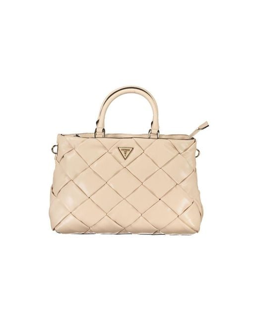 Guess Natural Polyethylene Handbag