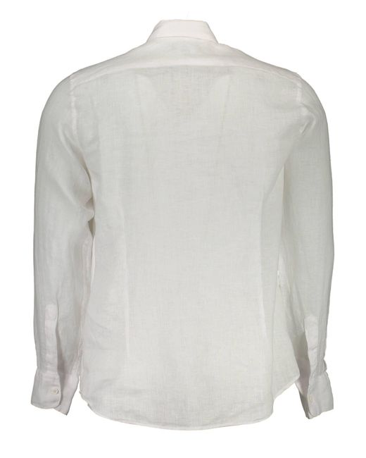 La Martina White Linen Shirt for men