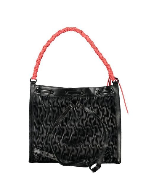 Desigual Black Polyurethane Backpack