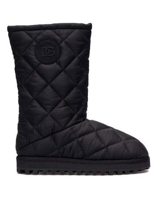 Dolce & Gabbana Black Nylon Boot for men