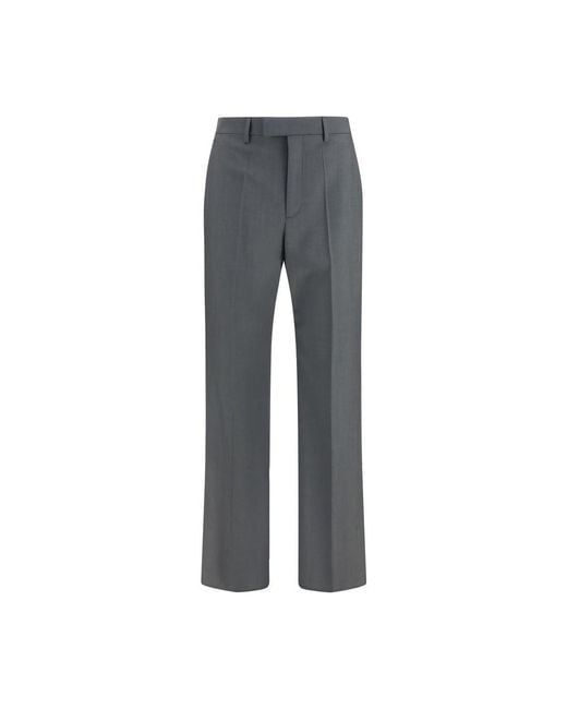 Valentino Gray Wool Oves Aries Dress Pants for men