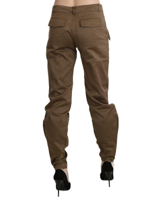 Ermanno Scervino Black Chic Mid Waist Straight Trouser